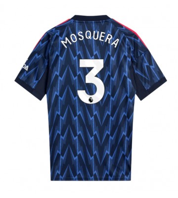 Arsenal Cristhian Mosquera #3 Bortatröja 2025-26 Kortärmad